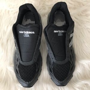 New balance black sneakers vibram sole